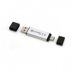 Atmintinė Platinet 32GB OTG USB 3.0 + Type-C sidabrinė
