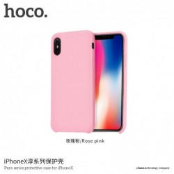 Deklas "Hoco Pure Series" Apple iPhone X rozinis (rose pink)
