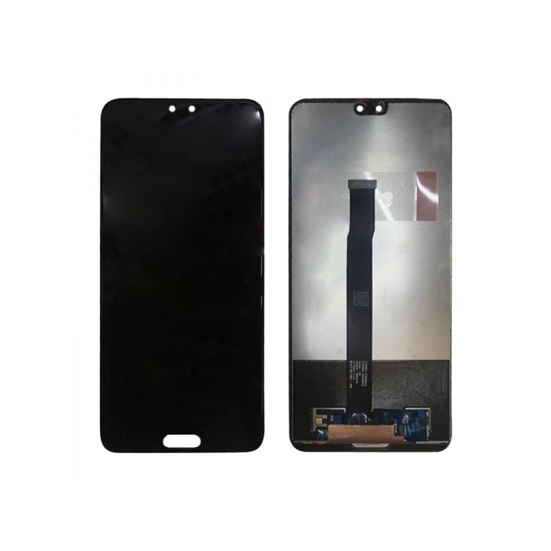 Ekranas Huawei P20 su lietimui jautriu stikliuku juodas HQ