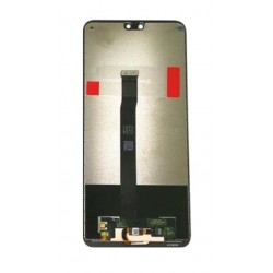 Ekranas Huawei P20 su lietimui jautriu stikliuku su home mygtuku ir remeliu juodas originalus (used 