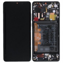 Ekranas Huawei P30 PRO su lietimui jautriu stikliuku ir remeliu juodas originalus (used Grade B)