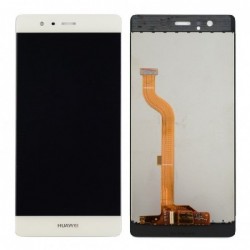 Ekranas Huawei P9 su lietimui jautriu stikliuku baltas (no logo) HQ