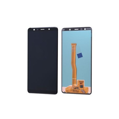 Ekranas Samsung A750 A7 (2018) su lietimui jautriu stikliuku juodas originalus (service pack)