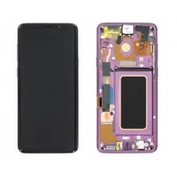 Ekranas Samsung G965F S9 Plus su lietimui jautriu stikliuku violetinis originalus (service pack)