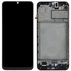 Ekranas Samsung M315 M31 2020 su lietimui jautriu stikliuku juodas originalus (service pack)