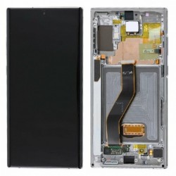 Ekranas Samsung N975 Note 10 Plus/N976 Note 10 Plus 5G su lietimui jautriu stikliuku ir remeliu sida