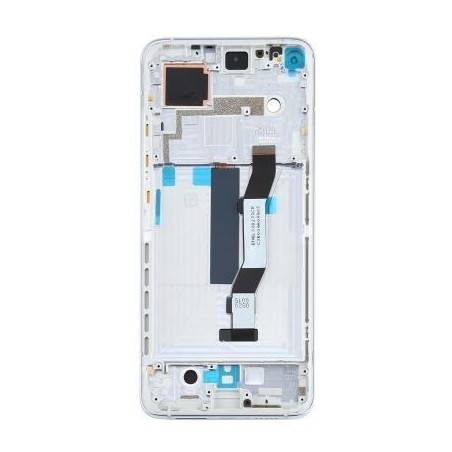 Ekranas Xiaomi Mi 10T su lietimui jautriu stikliuku su remeliu sidabrinis originalus (service pack)