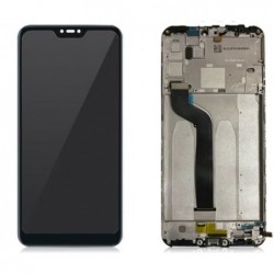 Ekranas Xiaomi Mi A2/Mi 6X su lietimui jautriu stikliuku su remeliu juodas originalus (service pack)