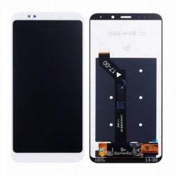Ekranas Xiaomi Redmi 5 Plus su lietimui jautriu stikliuku baltas HQ