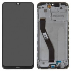 Ekranas Xiaomi Redmi 8 su lietimui jautriu stikliuku su remeliu juodas originalus (service pack)