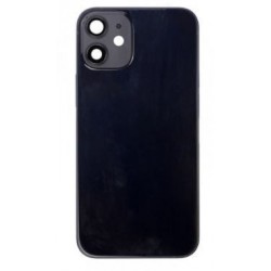Galinis dangtelis iPhone 12 juodas (bigger hole for camera) HQ