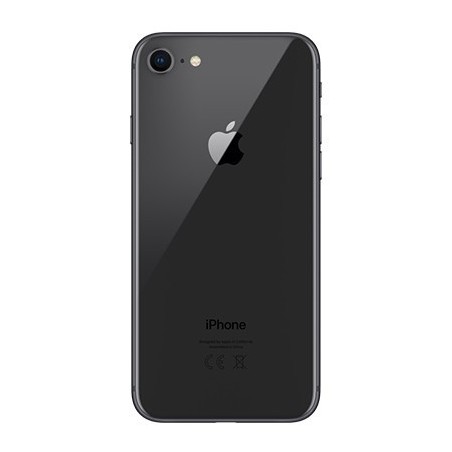 Galinis dangtelis iPhone 8 pilkas (space grey) (bigger hole for camera) HQ