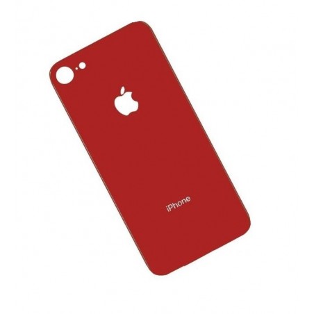 Galinis dangtelis iPhone 8 raudonas (bigger hole for camera) HQ