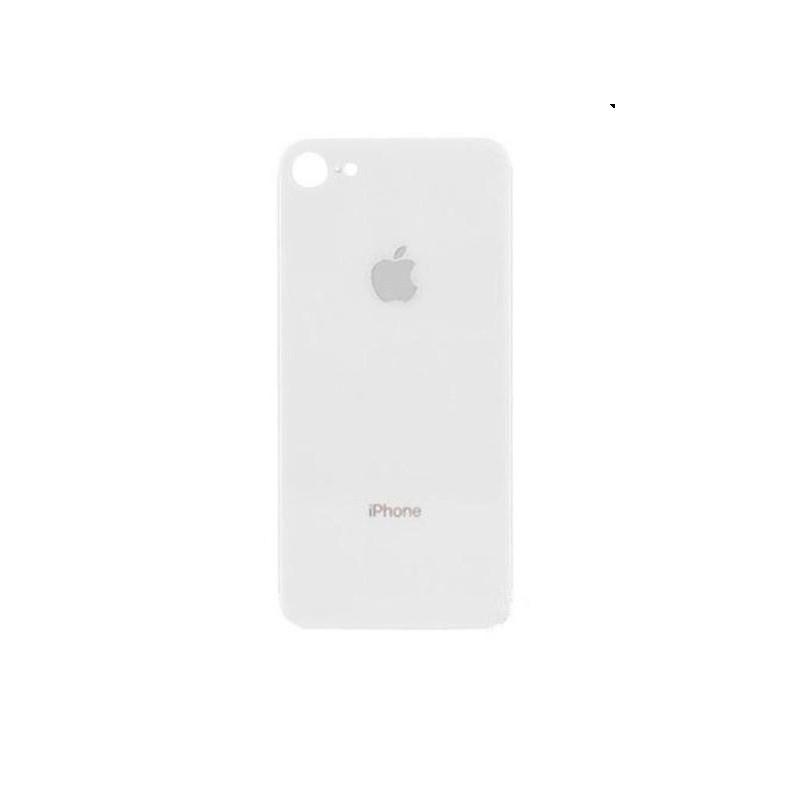 Galinis dangtelis iPhone 8 sidabrinis (bigger hole for camera) HQ