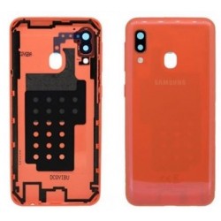 Galinis dangtelis Samsung A202 A20e 2019 rausvas (Coral Orange) ORG