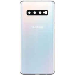 Galinis dangtelis Samsung G973 S10 baltas (Prism White) originalus (used Grade B)