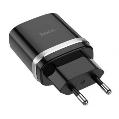 Ikroviklis HOCO C12Q Smart USB (QC3.0) juodas