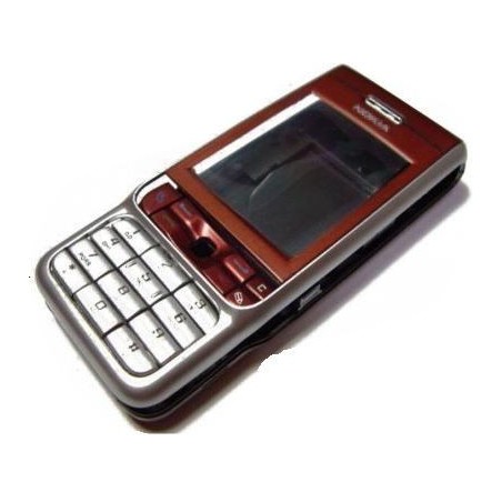 Korpusas Nokia 3230 juodas/raudonas