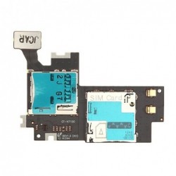 Lankscioji jungtis Samsung N7100 Note 2 SIM ir microSD kortelei ORG