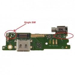 Lankscioji jungtis Sony G3121 Xperia XA1 SINGLE SIM su ikrovimo kontaktu ir mikrofonu naudota ORG