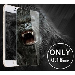 LCD apsauginis stikliukas "Gorilla 0.18mm" Apple iPhone 6 Plus/6S Plus baltas be ipakavimo