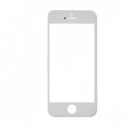LCD stikliukas Apple iPhone 5 su remeliu ir OCA + poliarizuota baltas ORG