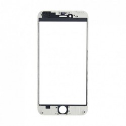 LCD stikliukas Apple iPhone 6 Plus su remeliu ir OCA baltas ORG (v2)
