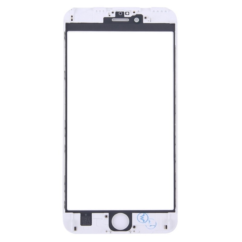 LCD stikliukas Apple iPhone 6S Plus su remeliu ir OCA baltas ORG (v2)
