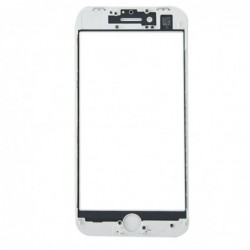 LCD stikliukas Apple iPhone 8 Plus su remeliu baltas ORG