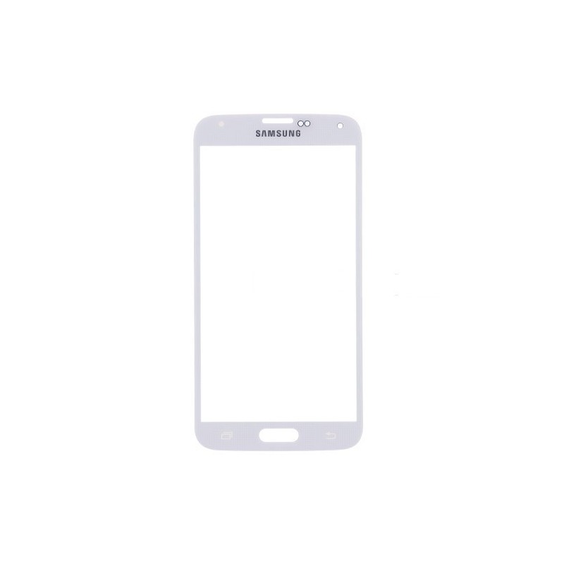 LCD stikliukas Samsung G900F S5 baltas