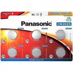 Licio baterijos PANASONIC 3V 165mAh 6vnt CR-2025L/6BP