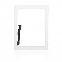 Lietimui jautrus stikliukas iPad 4 baltas su home mygtuku ir laikikliais HQ