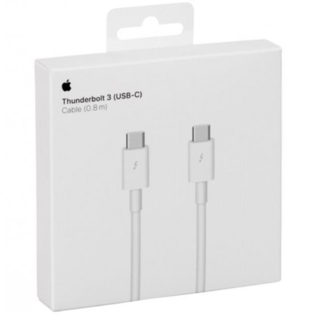 USB kabelis Apple Thunderbolt 3 "USB-C (Type-C) to USB-C (Type-C)" (0.8M) (A1896) iPad/Macbook/iMac 