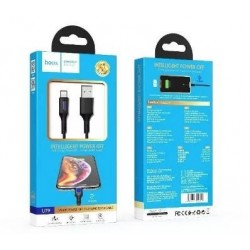 USB kabelis HOCO U79 Admirable Smart "lightning" 1m juodas