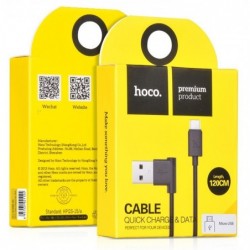 USB kabelis HOCO UPM10 L Shape microUSB 1.2m juodas