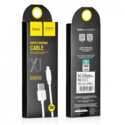 USB kabelis HOCO X1 Rapid "lightning" 3m baltas