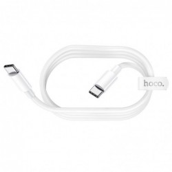 USB kabelis HOCO X51 High-power Type-C to Type-C (20V 5A) 1m baltas