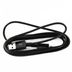 USB kabelis ORG Samsung i9500 S4/N7100 Note 2 microUSB (ECB-DU4EBE) juodas (1,5M)