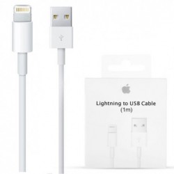USB kabelis originalus iPhone 5/6/7/8/X/11 "lightning" (1M) (MD818ZM/A) pakuoteje