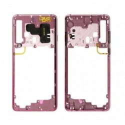 Vidinis korpusas Samsung A920 A9 2018 rozinis (Bubblegum Pink) su soniniais mygtukais originalus (us