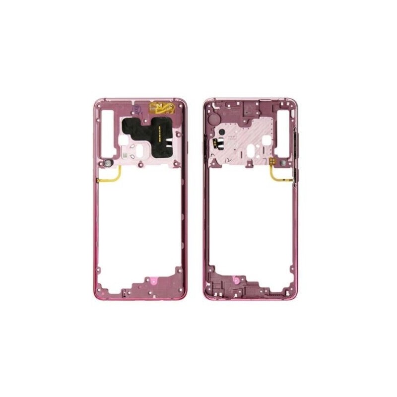 Vidinis korpusas Samsung A920 A9 2018 rozinis (Bubblegum Pink) su soniniais mygtukais originalus (us
