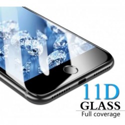LCD apsauginis stikliukas "11D Full Glue" Samsung A207 A20S juodas be ipakavimo