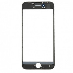 LCD stikliukas Apple iPhone 8/SE2 su remeliu ir OCA juodas ORG (v2)