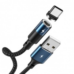 USB kabelis REMAX Magnetic type-C 1.2m (3A) juodas
