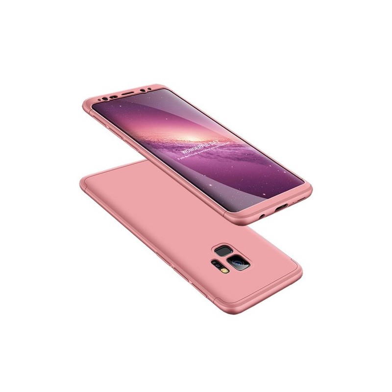 Dėklas GKK 360 Protection Case Front and Back Samsung Galaxy S9 G960 rožinis