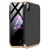 Dėklas GKK 360 Protection Case Front and Back iPhone XR juodas auksinis