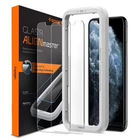 Spigen ALM Glas.tR Slim grūdintas stiklas iPhone 11 / XR - 2 vnt.