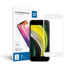 Apsauginis stiklas Blue Star - APP IPHONE 6 5D viso ekrano dengiamasis - baltas