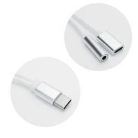Adapteris AUX 2in1 Type-C į Type-C / 3,5 mm lizdas – baltas