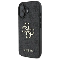 Guess 4G Didelis Logo iPhone 16 Plus Dėklas - juodas